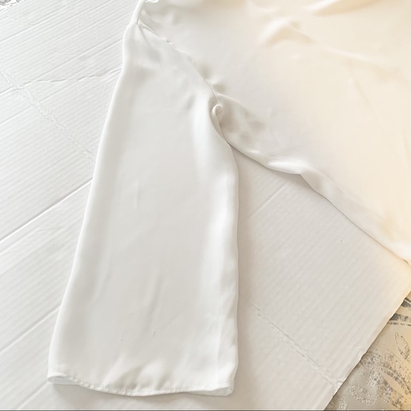 Zara Basic collection women’s blouse, white color, size large, - Picture 7 of 11